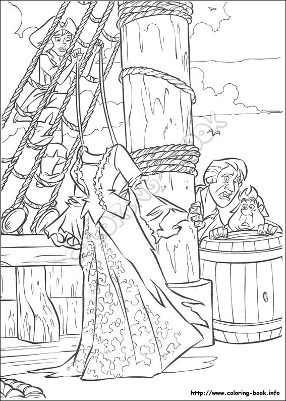 Pirates of the Caribbean coloring picture